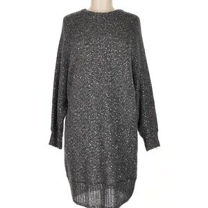 Frame Sparkling Gray Sweater Dress Size Medium